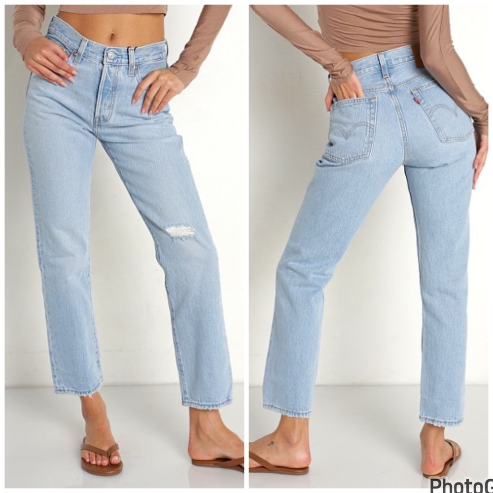 Levi's Wedgie Straight Jeans Colour Luxor Again Size 26 High Rise Straight Leg